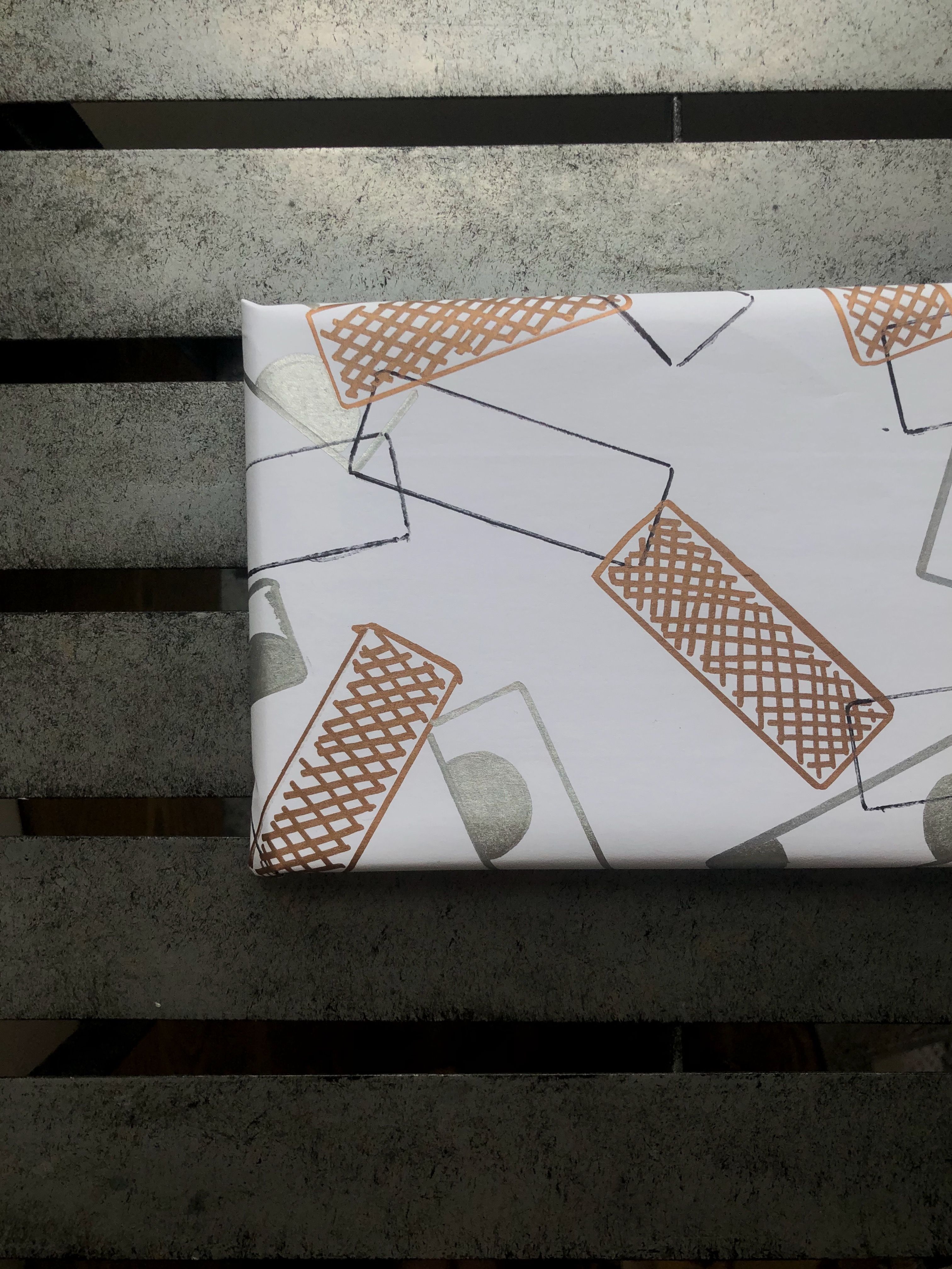 Use custom illustrations to make your own wrapping paper